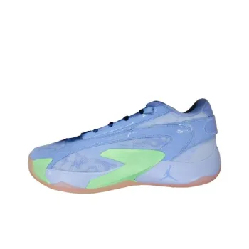 Lethal Shooter x Jordan Luka 2 Wear Resistant Low Top Basketball Shoes Men's Blue Yellow White