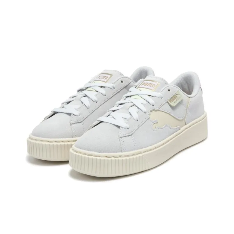 Puma Women's Suede Platform 'Cutout - Silver Mist Grape'-3