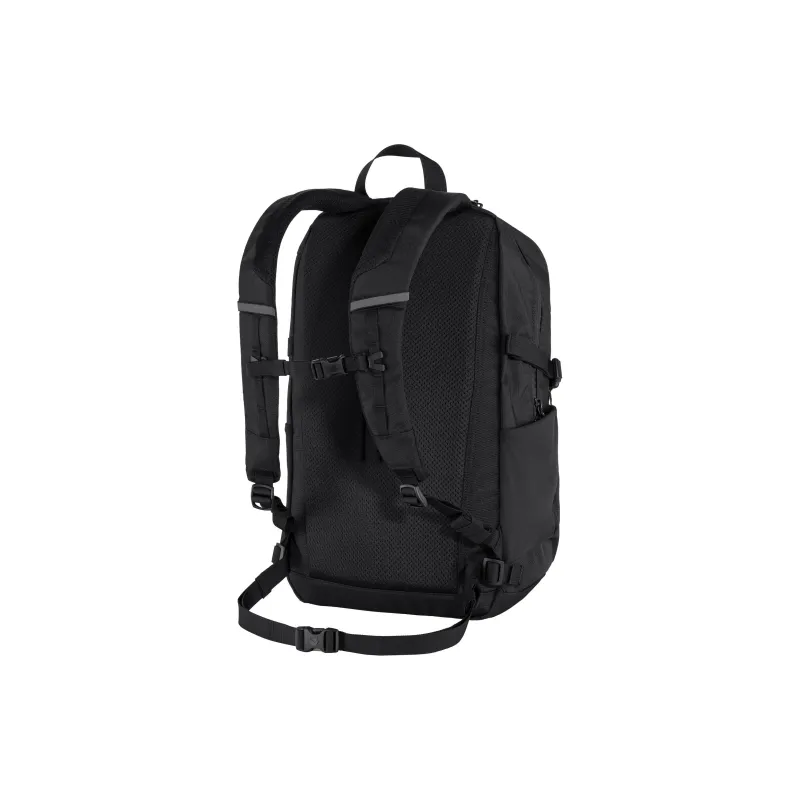 Fjallraven Recycled Polyester Backpack Regular Unisex Black-2