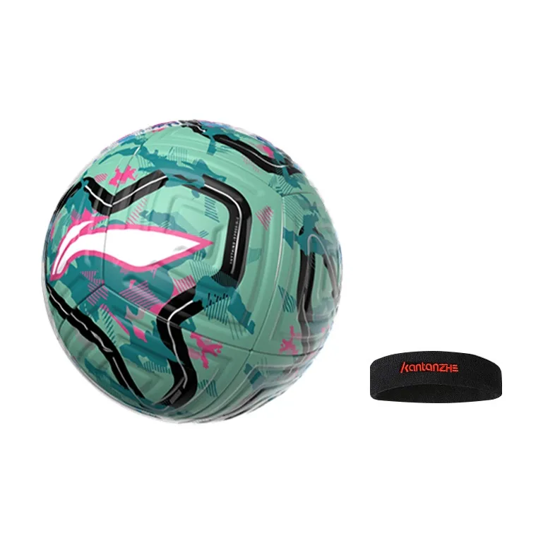 LiNing Size 5 Soccer TPU Seamless Thermal bonding Unisex Blue Green-7