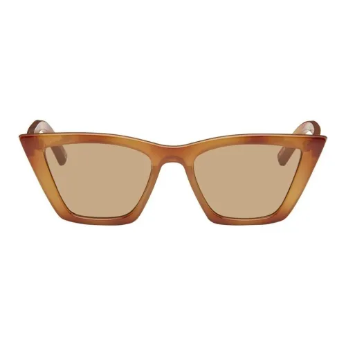 Le Specs Polymer Irregular Shape Sunglasses Women's Tortoiseshell