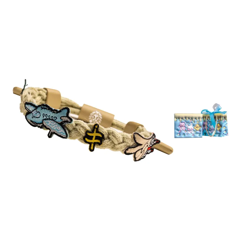 Rastaclat Alloy Small Lion Woven Bracelet Cord Unisex-18