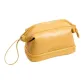 Yellow, Double-Layer Makeup Bag