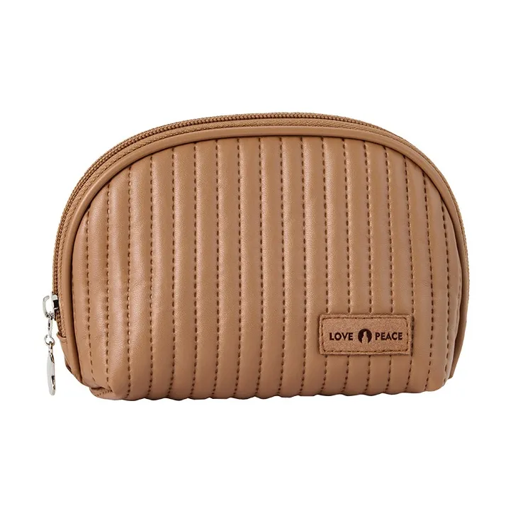 ALOENEY PU Storage Bag Makeup Bag Regular Women's Pink, Coffee, Beige, Light Blue, Light Green-3