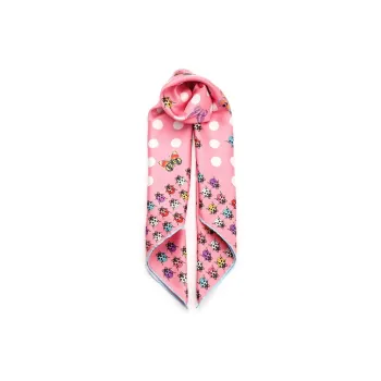 VERSACE Silk Scarves Women's Pink