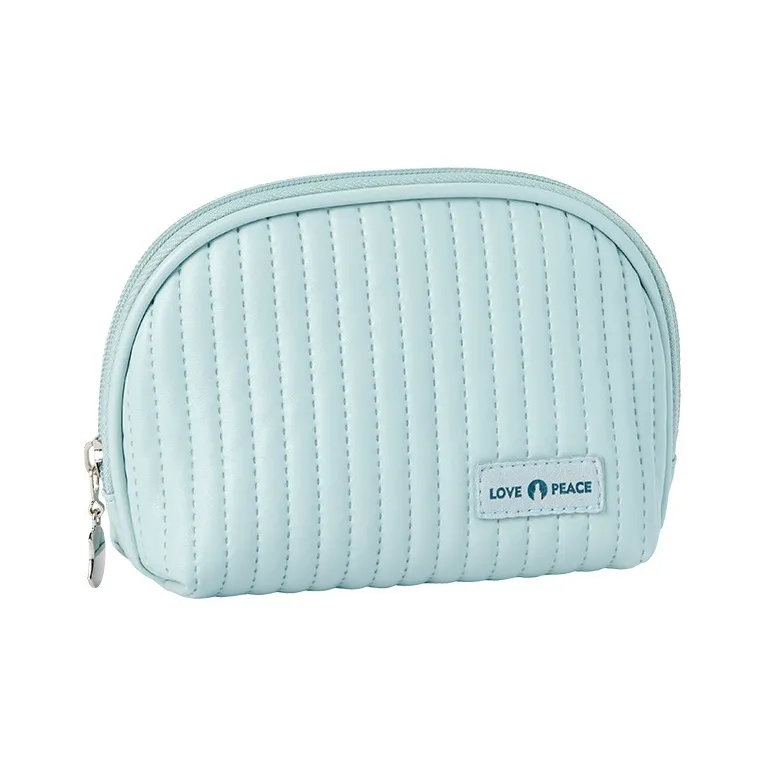 ALOENEY PU Storage Bag Makeup Bag Regular Women's Pink, Coffee, Beige, Light Blue, Light Green-4
