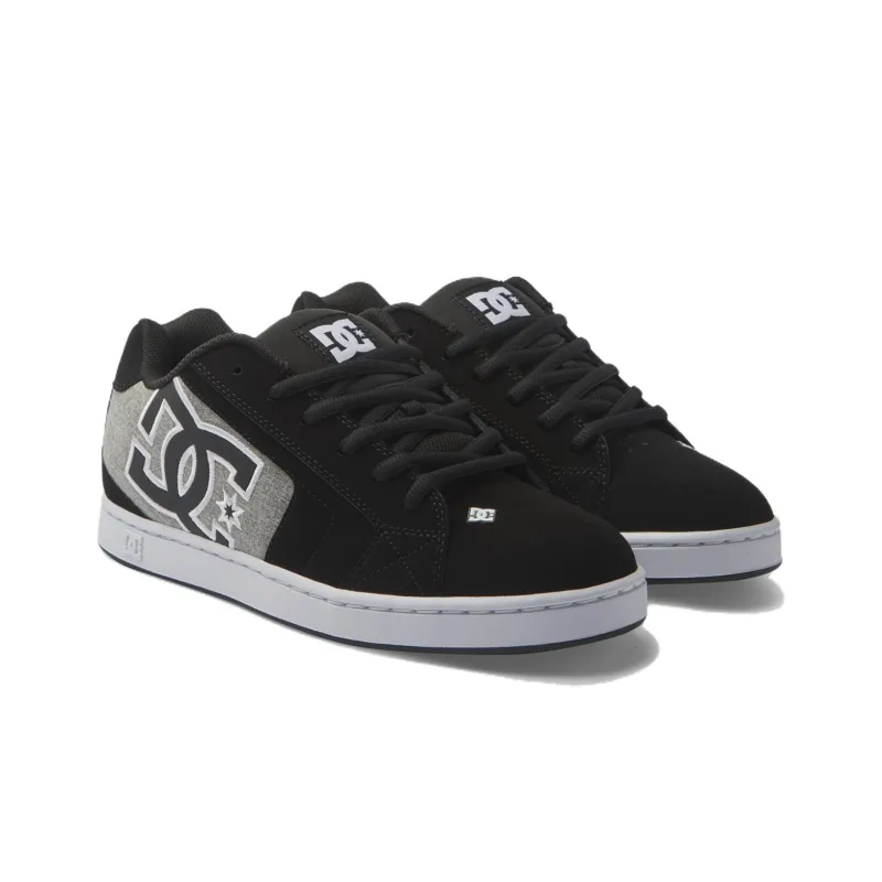 DC Shoes Anti Slip Wear Resistant Low Top Casual Shoes Men's Black Gray-2