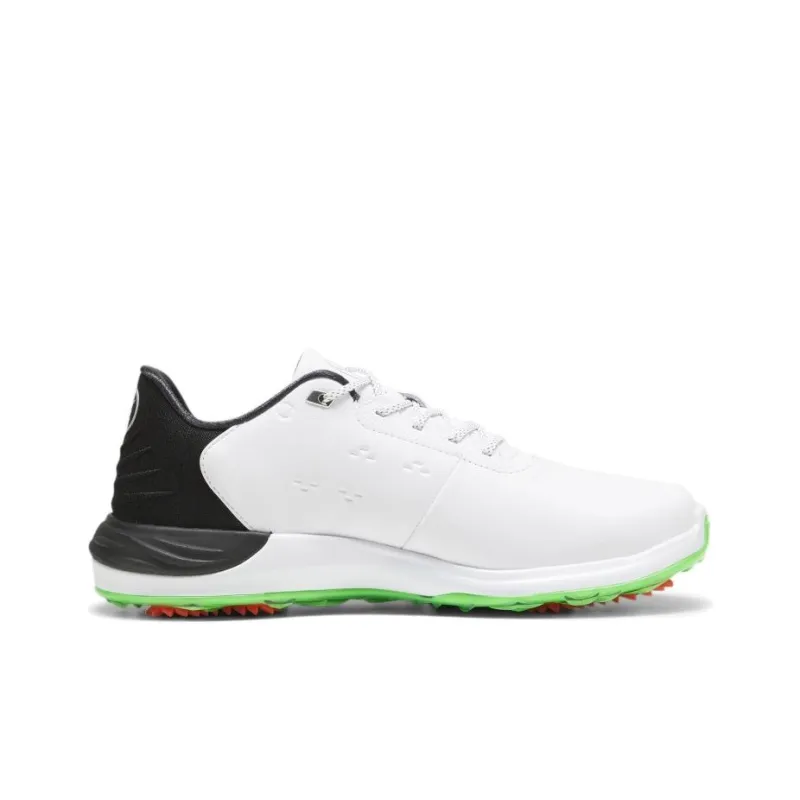 PUMA Phantomcat Nitro Slip Resistant Low Top Golf Shoes Men's White Black Green-1