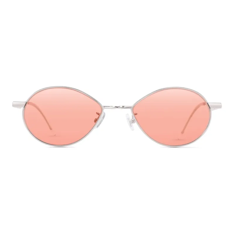  JIGOTT Metal Oval Sunglasses Unisex-7