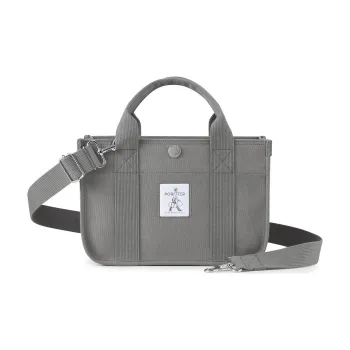 PORTER Canvas One Shoulder Crossbody Canvas Bag Handbag Unisex Gray
