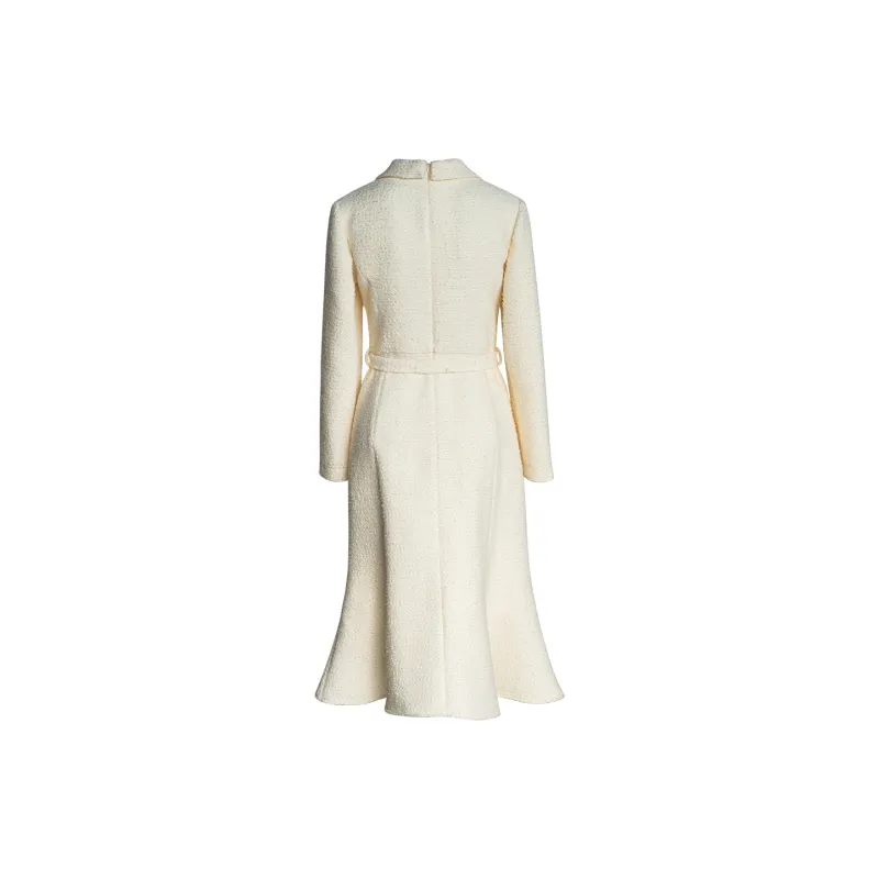 ROEYSHOUSE Long Sleeved Dresses Women's Ecru-1
