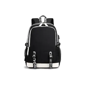 GKY Oxford Fashion Backpack Double Shoulder Backpack Regular Unisex Black