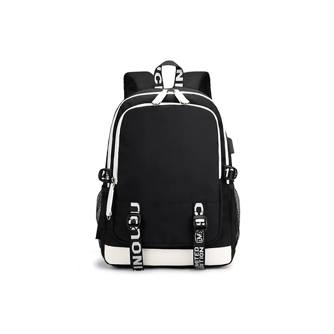 GKY Oxford Fashion Backpack Double Shoulder Backpack Regular Unisex Black-0