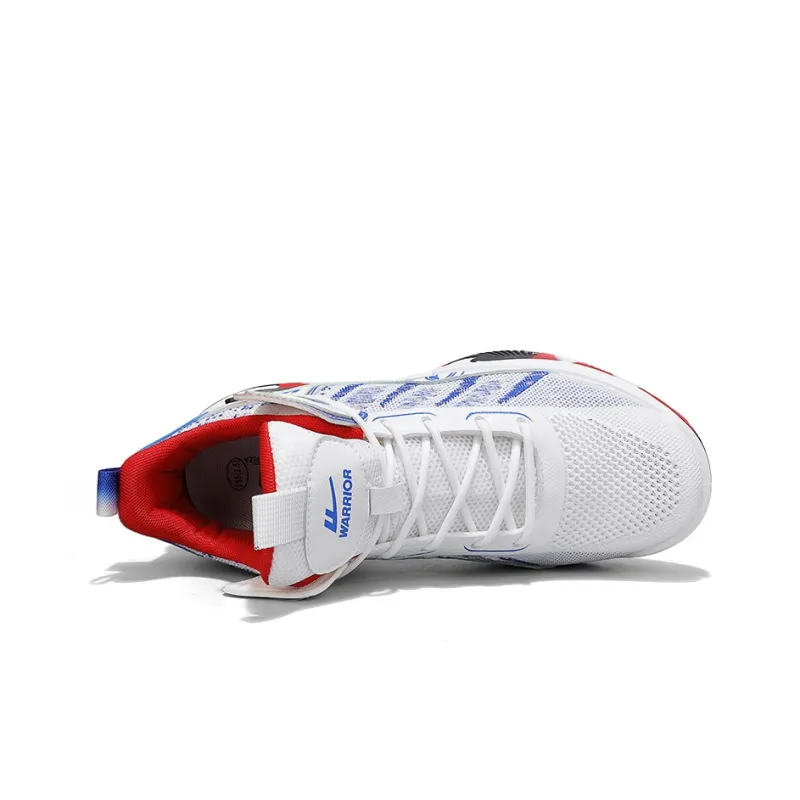 WARRIOR Basketball Shoes Men Low Top Blue-3