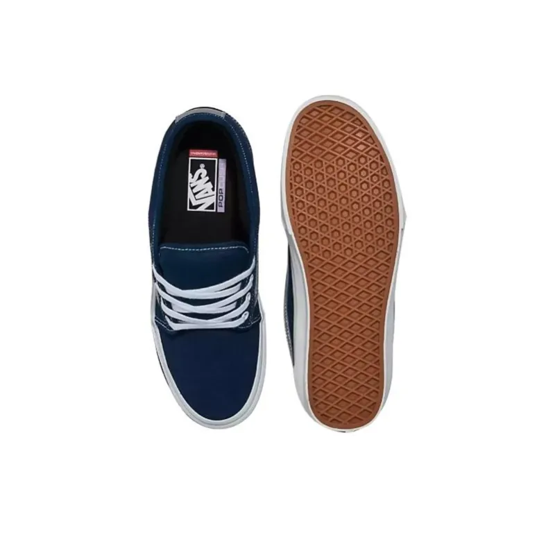 Vans Chukka Anti Slip Wear Resistant Low Top Skateboard Shoes Unisex Blue-3