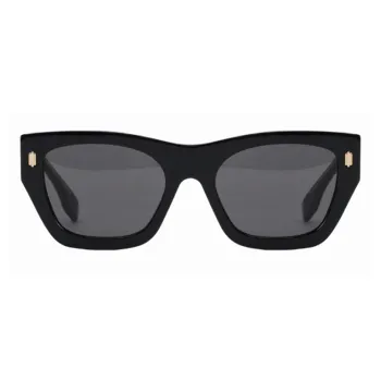 FENDI Acetate Irregular Shape Sunglasses Women's Black
