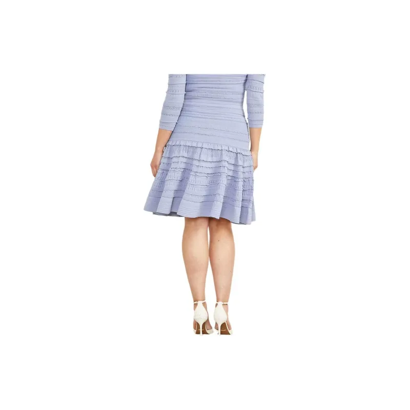 GUESS Bethany Sweater Skirt Casual Long Skirts Women's Purple-1