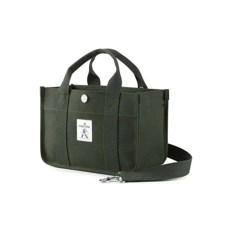 PORTER Canvas One Shoulder Crossbody Canvas Bag Handbag Unisex Green-1