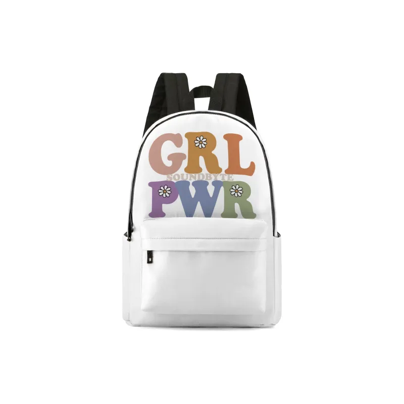 ONRF Polyester Backpack Medium Size Unisex White-0