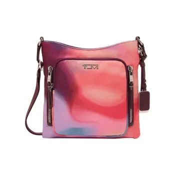 TUMI Leather Shoulder Bag, Crossbody Bag Women's Red