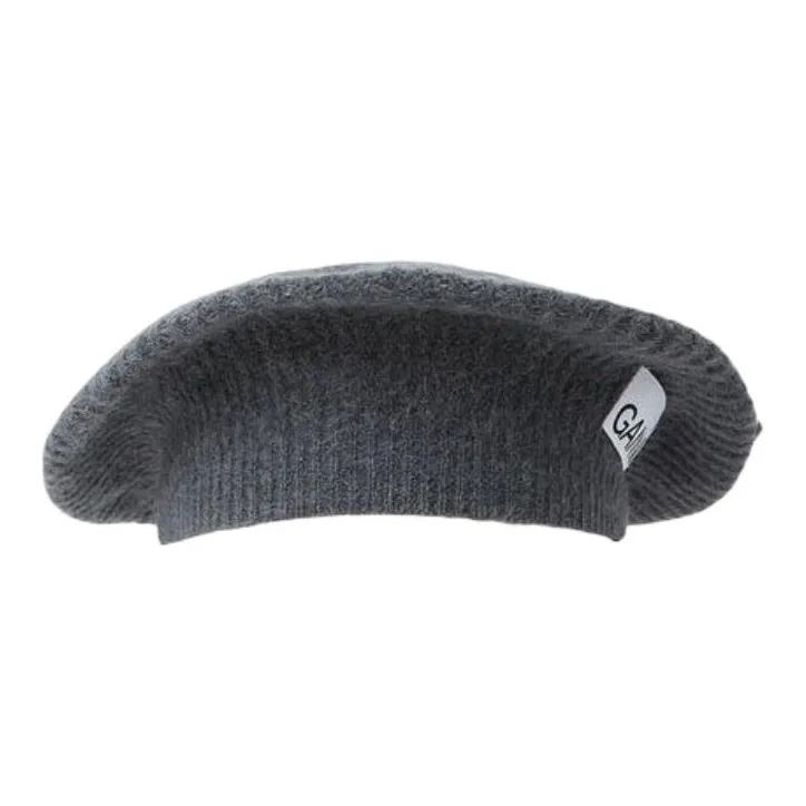 GANNI Alpaca Berets Women's Black-1