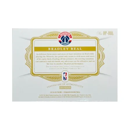 PANINI Bradley Beal Player Card Product Access Sports Cards-1