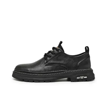 Laoks Casual Shoes Men Low Top Black/Khaki/Dark Brown