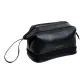 Midnight Black, Double-Layer Makeup Bag