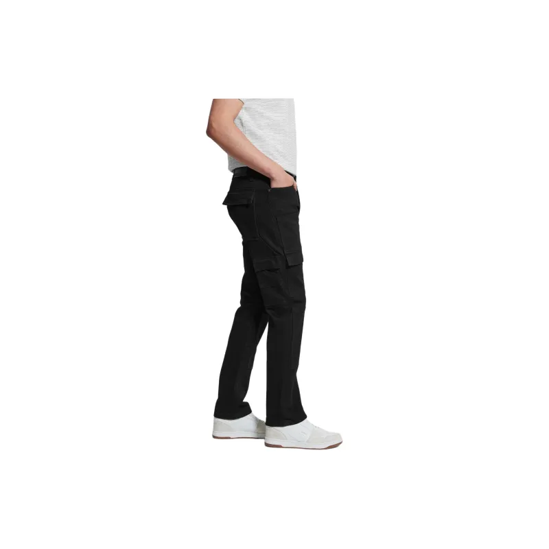 GUESS Utility Cargo Jeans Jeans Men's Black-2