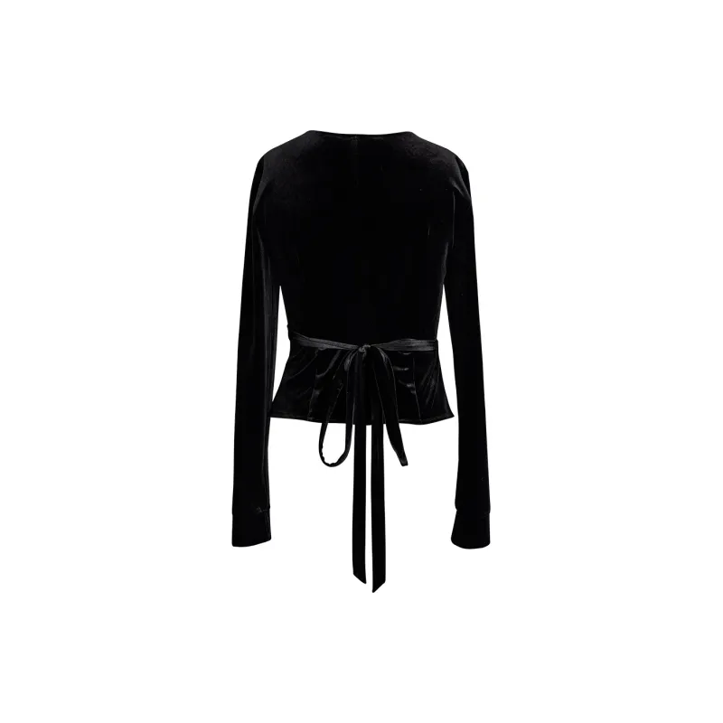 ROEYSHOUSE Long Sleeved Shirts Women's Black-1