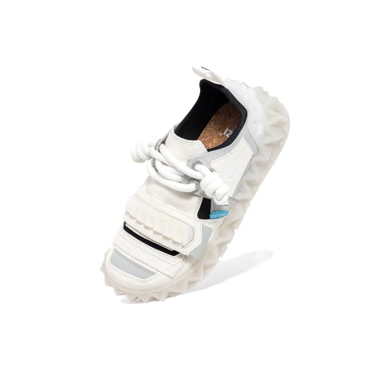 OETZI Ice Man Oz Low Top Athletic Shoes Skateboard Shoes Unisex Ecru-3