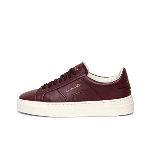 Santoni Logo-print Leather Low-top Sneakers