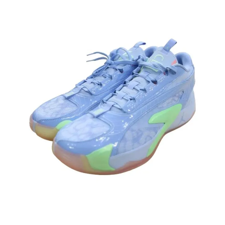 Lethal Shooter x Jordan Luka 2 Wear-Resistant Low-Top Basketball Shoes Men's Blue Yellow White-2