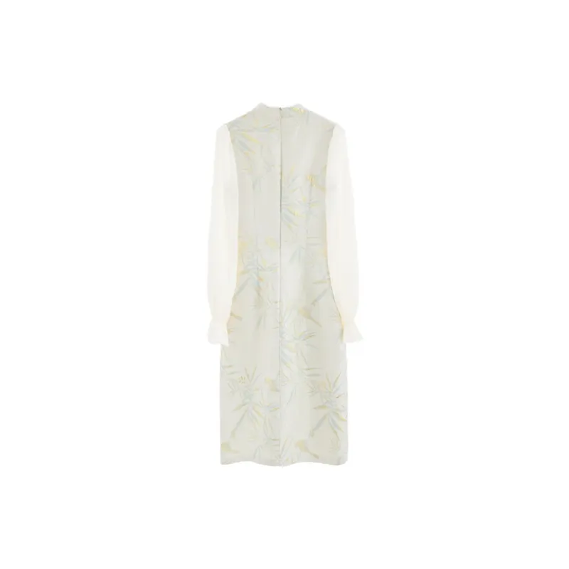 Blovelan Long Sleeved Dresses Women's Light Cyan-1