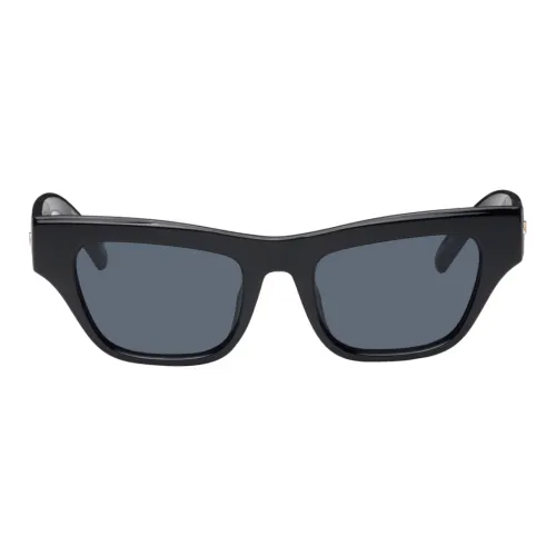 Le Specs Acetate Irregular Shape sunglasses ports Women's Black