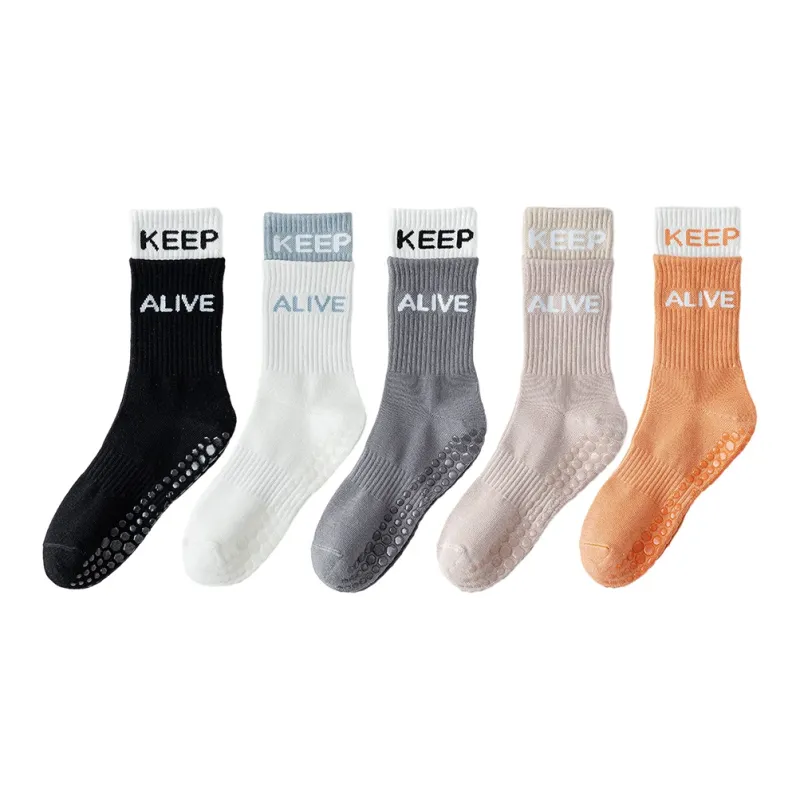 BEAR UNION Yoga Sprot Mid-Calf Socks Women's Combo Set-34