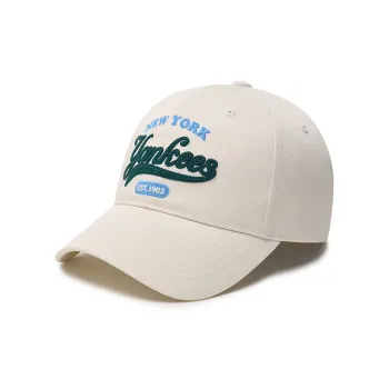 MLB Polyester Cotton Baseball Caps Unisex Cream