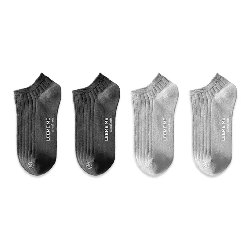 LEEME.ME No Show Socks Men's 4 Pack-1