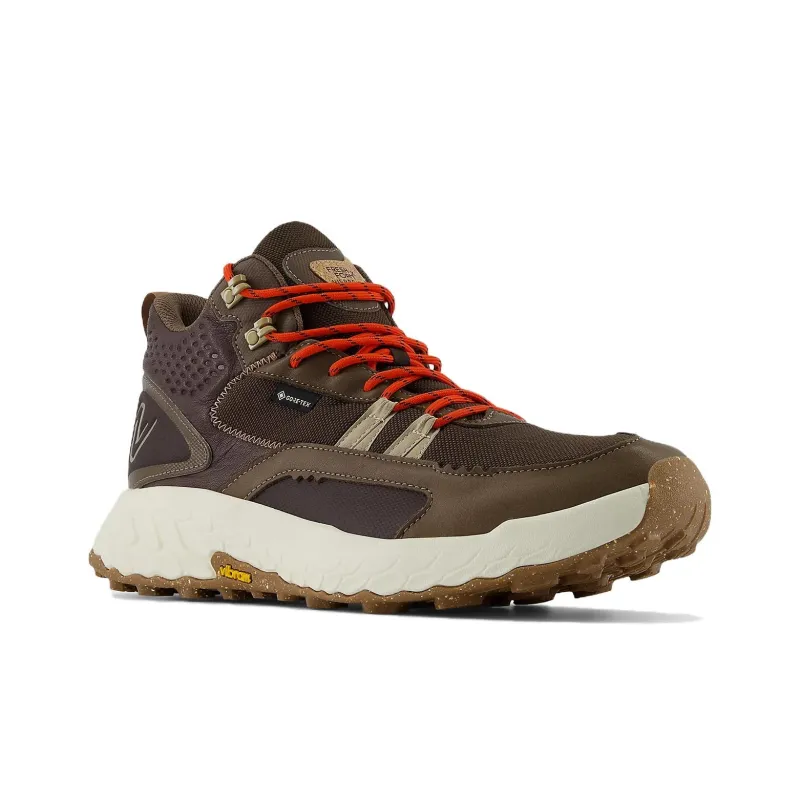 New Balance Fresh Foam X Hierro Mid Gore Tex Dark Mushroom Black Coffee Neo Flame-2