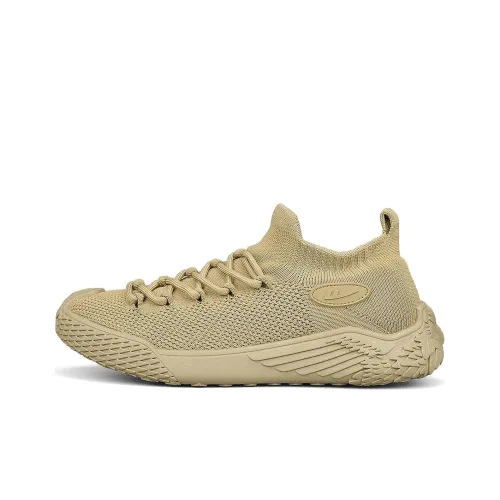 Warrior Cushioning Breathable Low Top Running Shoes Men's Khaki