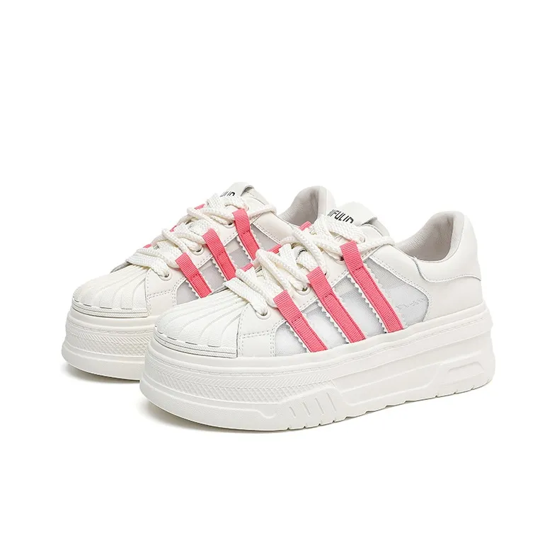 AIFUlIn Evelyn Abrasion Resistant Slip Resistant Low Top Skateboard Shoes Women's White-12