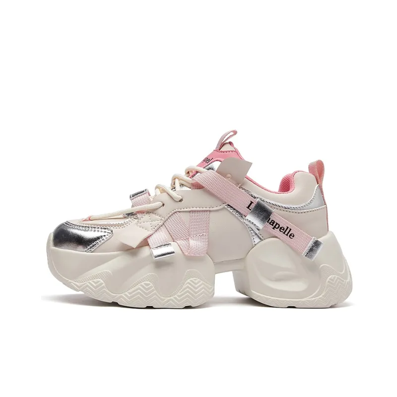La Chapelle Lightweight Height Increasing Low Top Chunky Sneakers Women's-10
