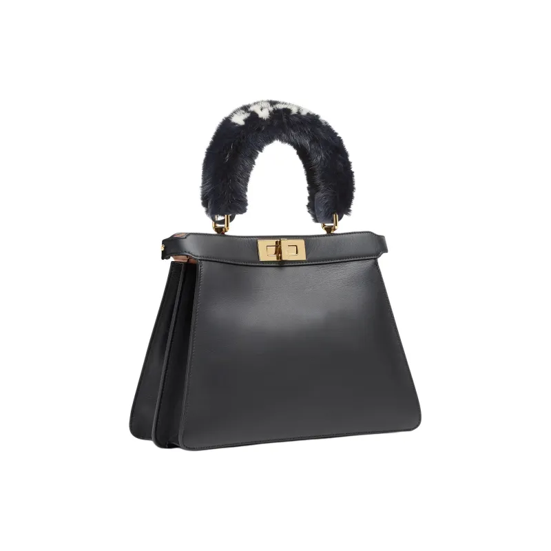 FENDI Peekaboo Sable Fur With Calfskin Bag Accessory Regular Women's-1