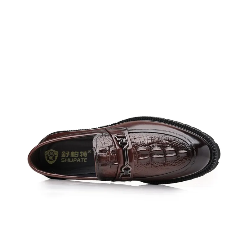 SHUPATE Dress Shoes Men Low Top Black/Brown-3
