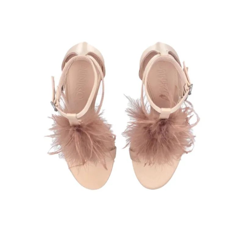 PINKO Janis 95mm Feather detail Sandals Women's-5