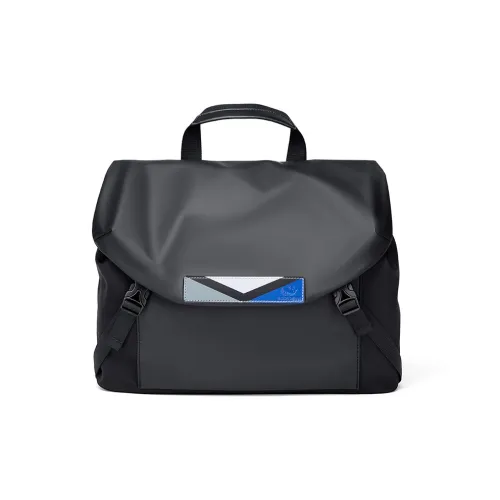 BISON DENIM Oxford Handbags Shoulder Bag Crossbody Bag Regular Men's Black