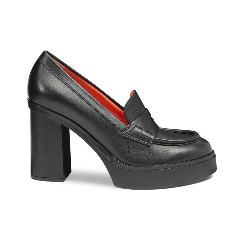 Santoni Block-heel Loafer Pumps-1