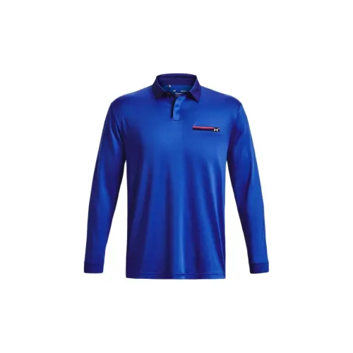 Under Armour Polo Shirts Men Royal Blue