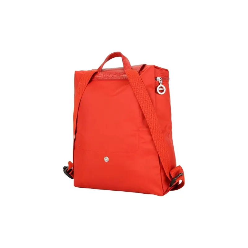 LONGCHAMP Le Pliage Green Recycled Polyamide Canvas Backpack Medium Size Women's Bright Red-2
