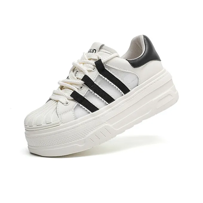 AIFUlIn Evelyn Abrasion Resistant Slip Resistant Low Top Skateboard Shoes Women's White-8